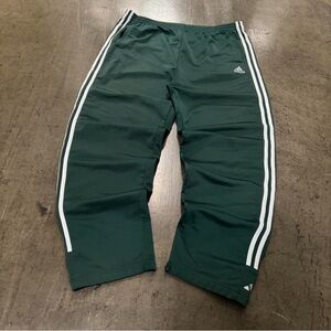 Adidas Baggy Sweats Dark Green with White Stripes